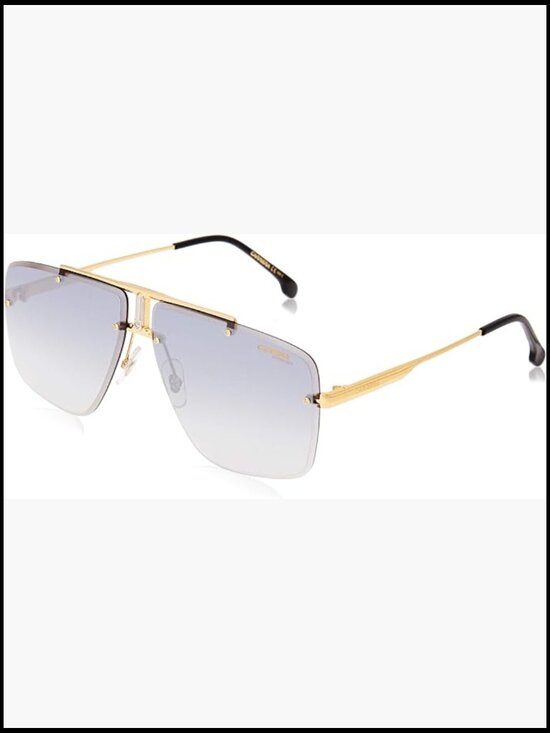 Half Rim Pilot Sunglasses With Metal Frames and Gradient Lenses main image 4